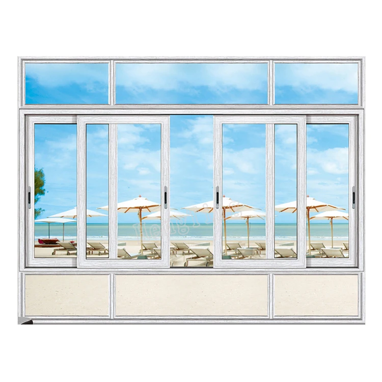 
office interior sliding window /aluminum sliding window with double lowe glass 