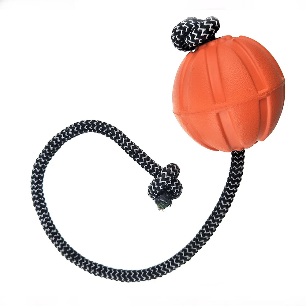 
Custom no stuffing indestructible dog rope ball EVA Foam toys 