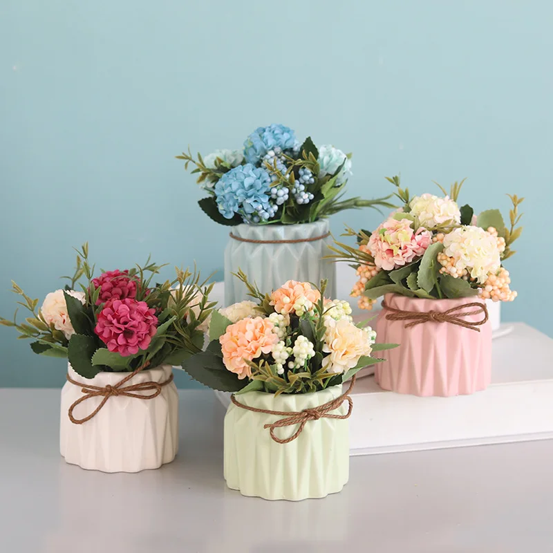 

Wholesale Customized Home Decor Flower Pots Succulent Plants Cheap Flower Pot Ceramics Flower Pots, Pink, blue, green, white