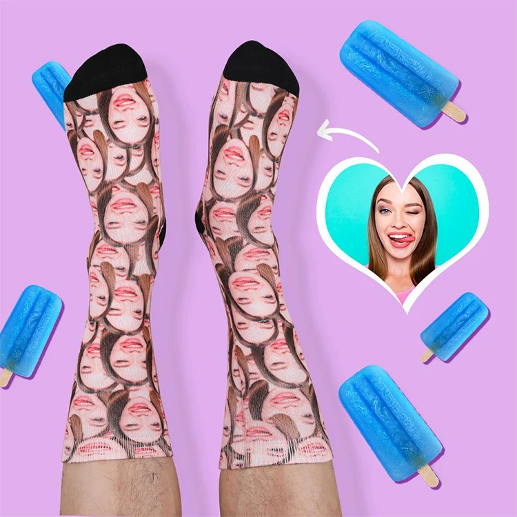 

High quality Latest Design Tie Dye Printing Socks Custom Unique Funny Mens Printed custom socks dropshipping