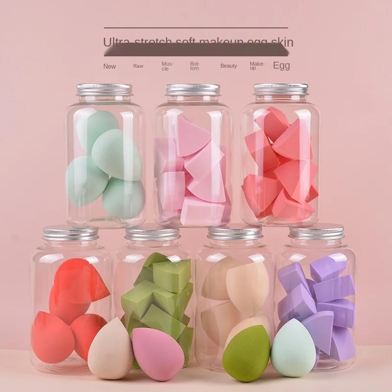 

Wholesale Beauty Egg Canned Soft Q Elastic Makeup Egg Skin-friendly And Delicate Mini Makeup Sponge Puff Set
