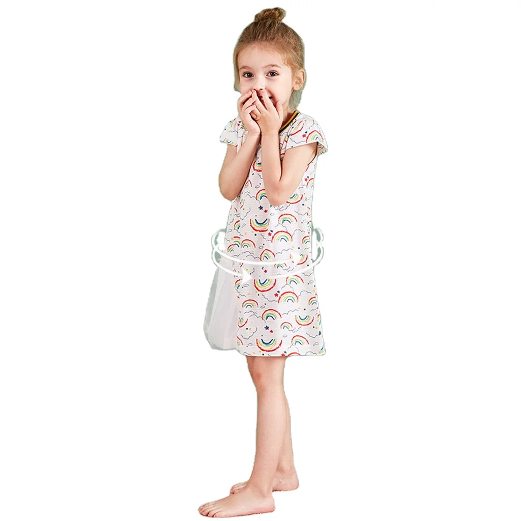 

Top sale guaranteed quality girls sleepwear kids nightdress, Customized color