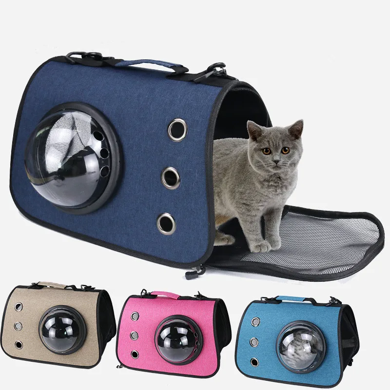

Portable Pet Carrying Handbag Expandable Folding Shoulder Bag Travel Pet Dog Carrier Bag, Grey, pink, blue,etc