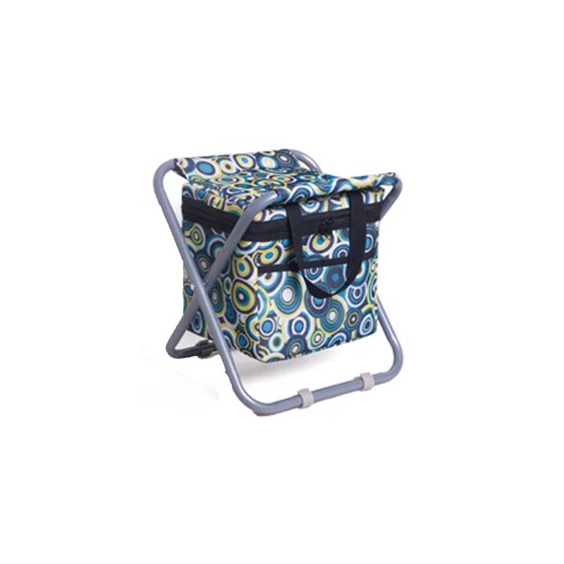 

Outdoor Camping Beach Folding Storage Fishing Cooler Bag Chair, Customized color
