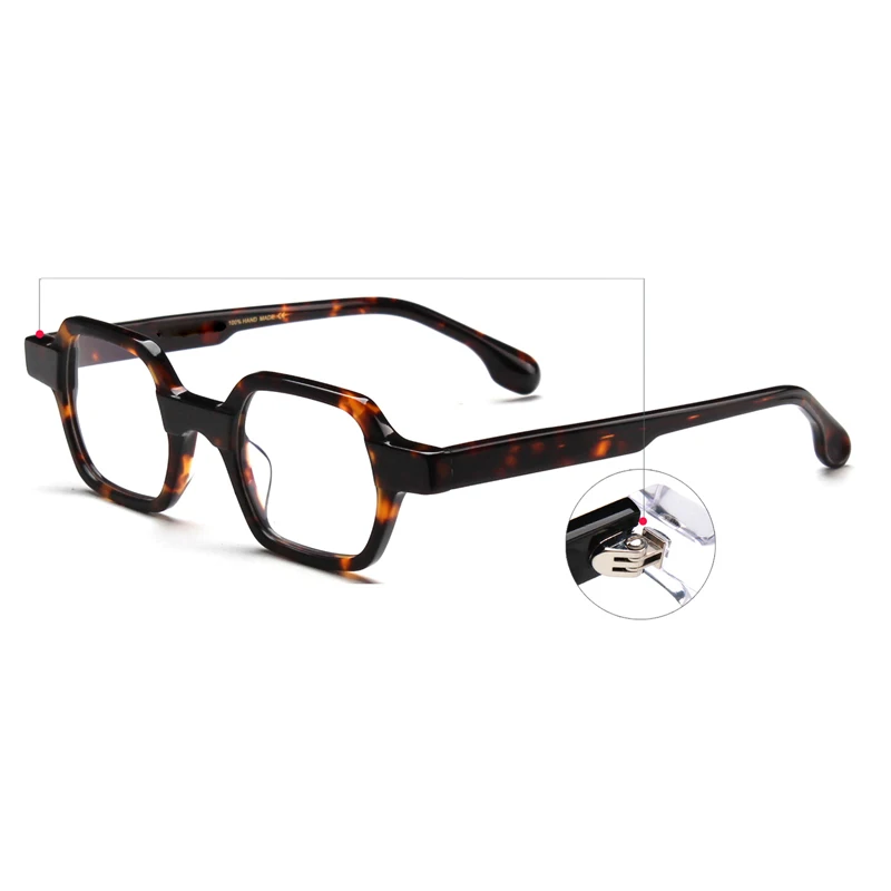 

New Design Ready Goods High Quality Unisex Vintage Acetate Metal Optical Round Square Frames Eyeglasses Reading Glasses, 4 colors