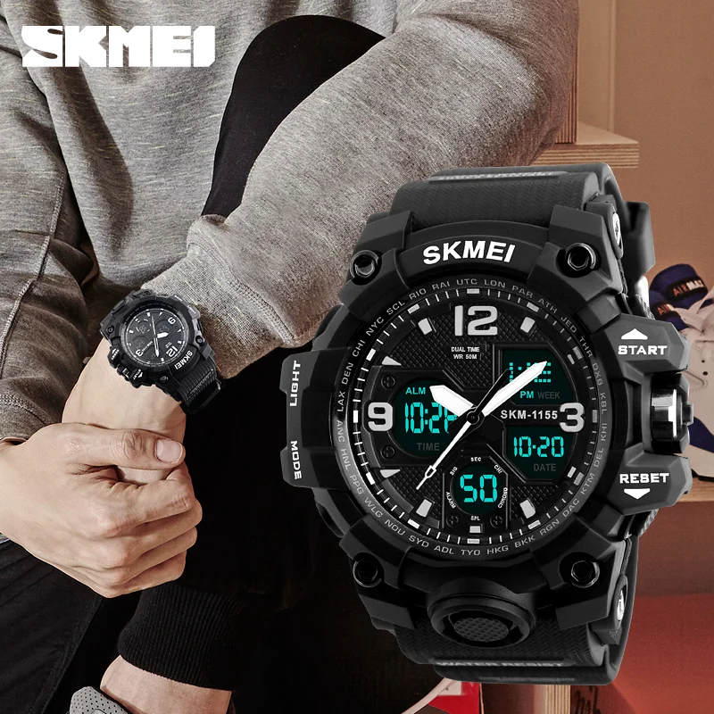 

Camouflage chronograph skmei 1155B fashion sports digital watch