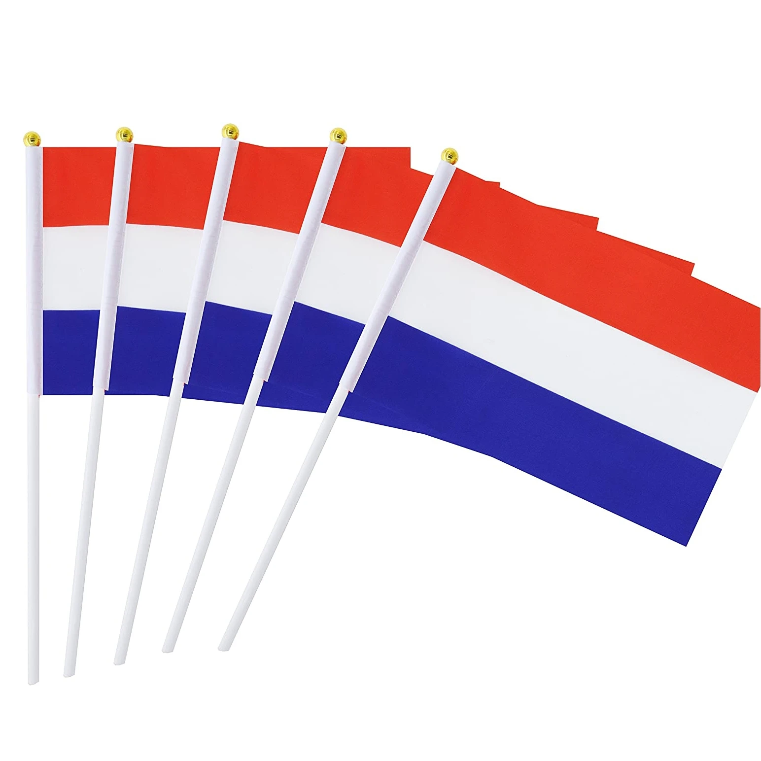

Free Shipping Netherlands Flag China Office Buying Agent Factory Quality Check Order Holland Hand Waving Stick Dutch Hand Flags