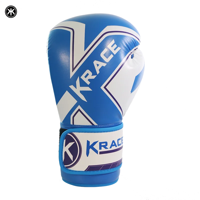 

Krace Good Quality England Style 8oz/10oz/12oz/14oz/16oz Small Krace Leather Boxing Training Gloves, Red blue or customized