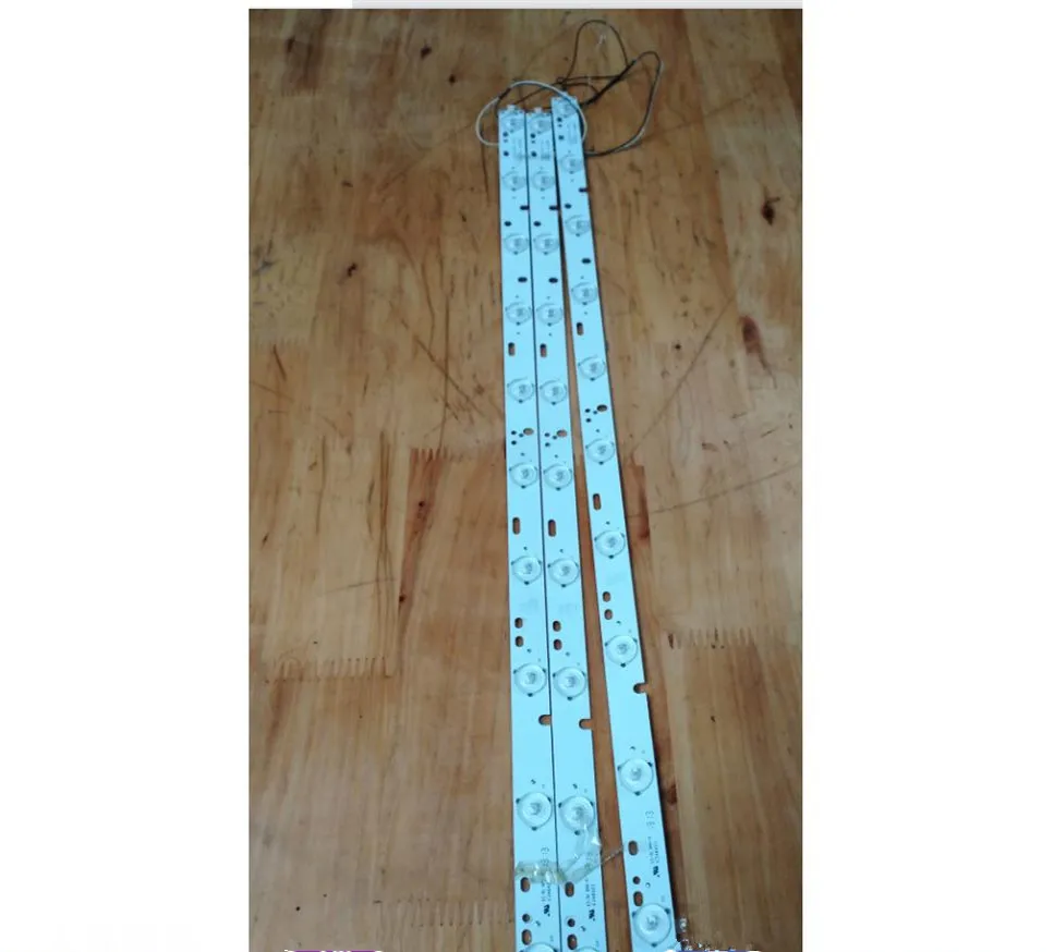 

10LED LED Backlight strip For LED32A4000 JAV LED32HD330 KJ315D10-ZC14-01(B) 303KJ315031 1set=3pcs 570mm