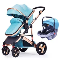 

high landscape Sunny Golden Reborn 3 in 1 Luxury Pram One 2 Baby Stroller