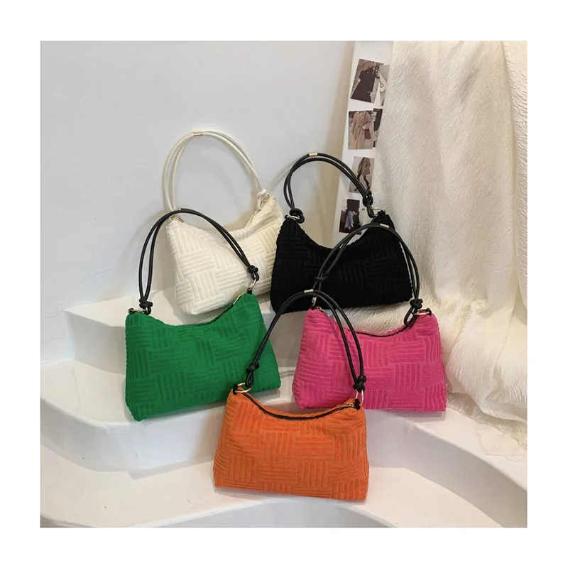

Winter Soft Underarm Crossbody Shoulder Bag for Women Pleated Pouch Handbags and Purses Luxury Brand Designer Dumpling Purses