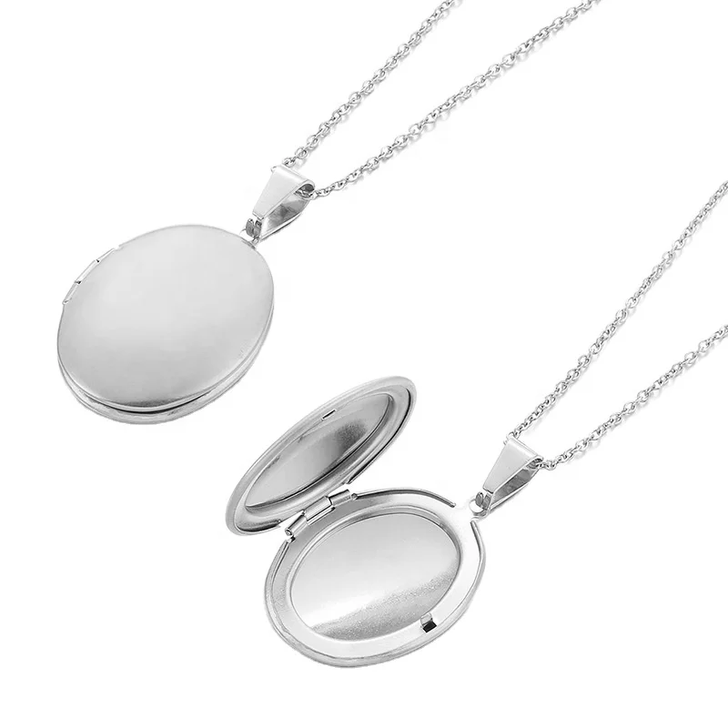 

Factory Price Personalized Custom Album Link Chain Necklace with Egg Shape