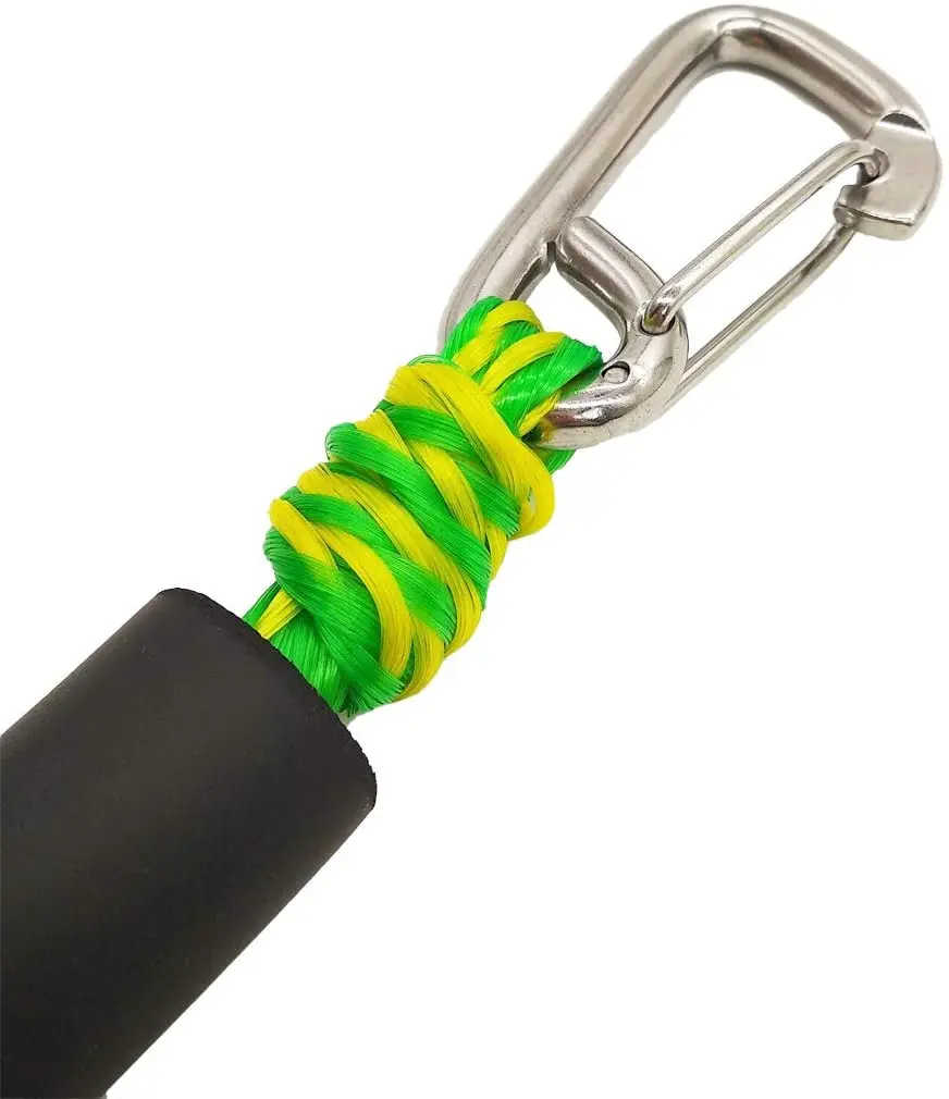 Pwc Bungee Dockline With Foam Float And 316 Stainless Steel Clip,Stretchable Mooring Rope For