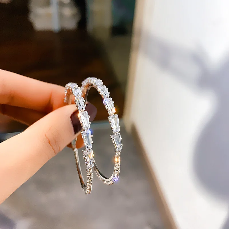 

Baoliang jewelry 45mm crystal fashion hoop earrings jewelry bulk