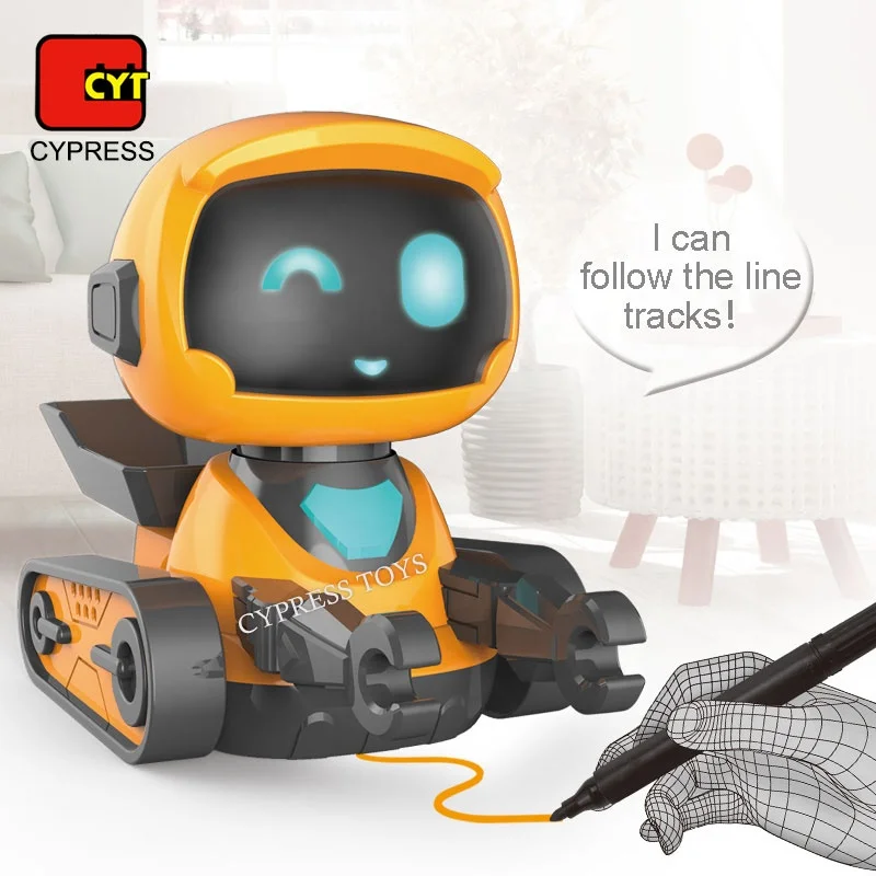 
Electronic Smart Kids Educational Robot Toy Intelligent Line Tracking Robot 