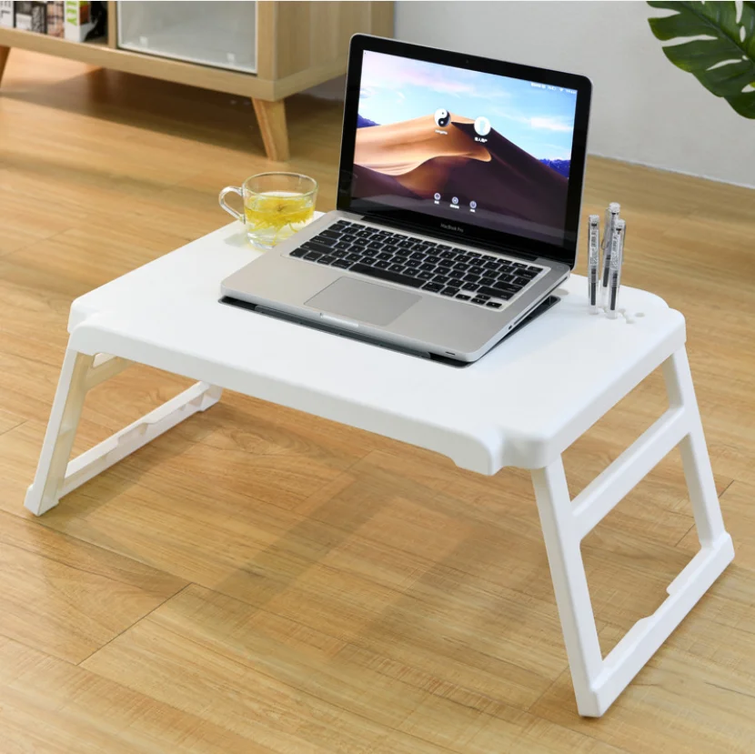 Складной компьютерный стол для ноутбука на колесиках