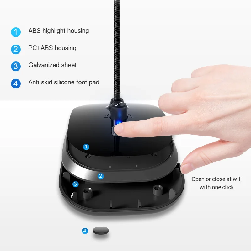 

XIEXUNDA SK30 Wired Laptop Goose-neck Microphone for conference