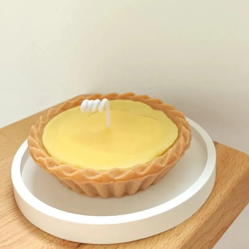 

Cross-border new egg tart crust silicone mold cake crust Korean style INS wind aromatherapy gypsum candle mold diy baking