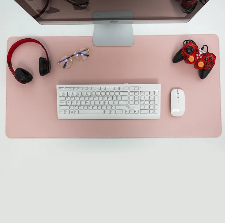 

china customized size office desk pad pu leather multi color desk pad manufacturers, Many color can choose