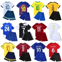 

real bayern tottenham dortmund ronaldo messi madrid kids football jersey soccer jersey sets uniform