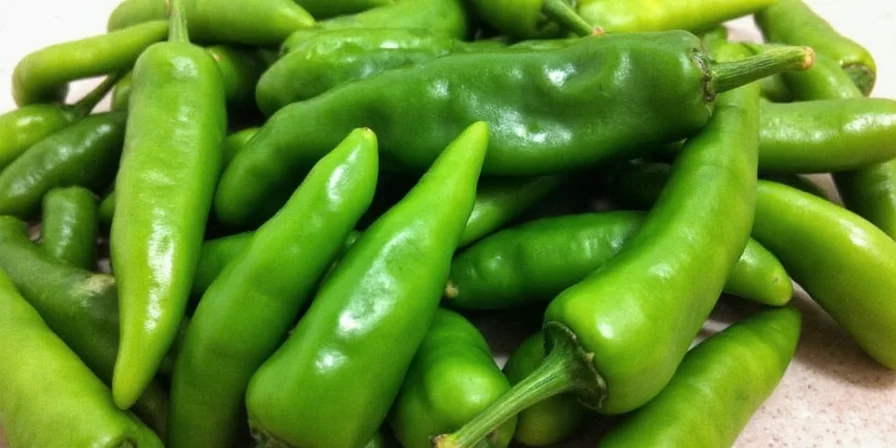 Fresh serrano salsa being made in a bowl