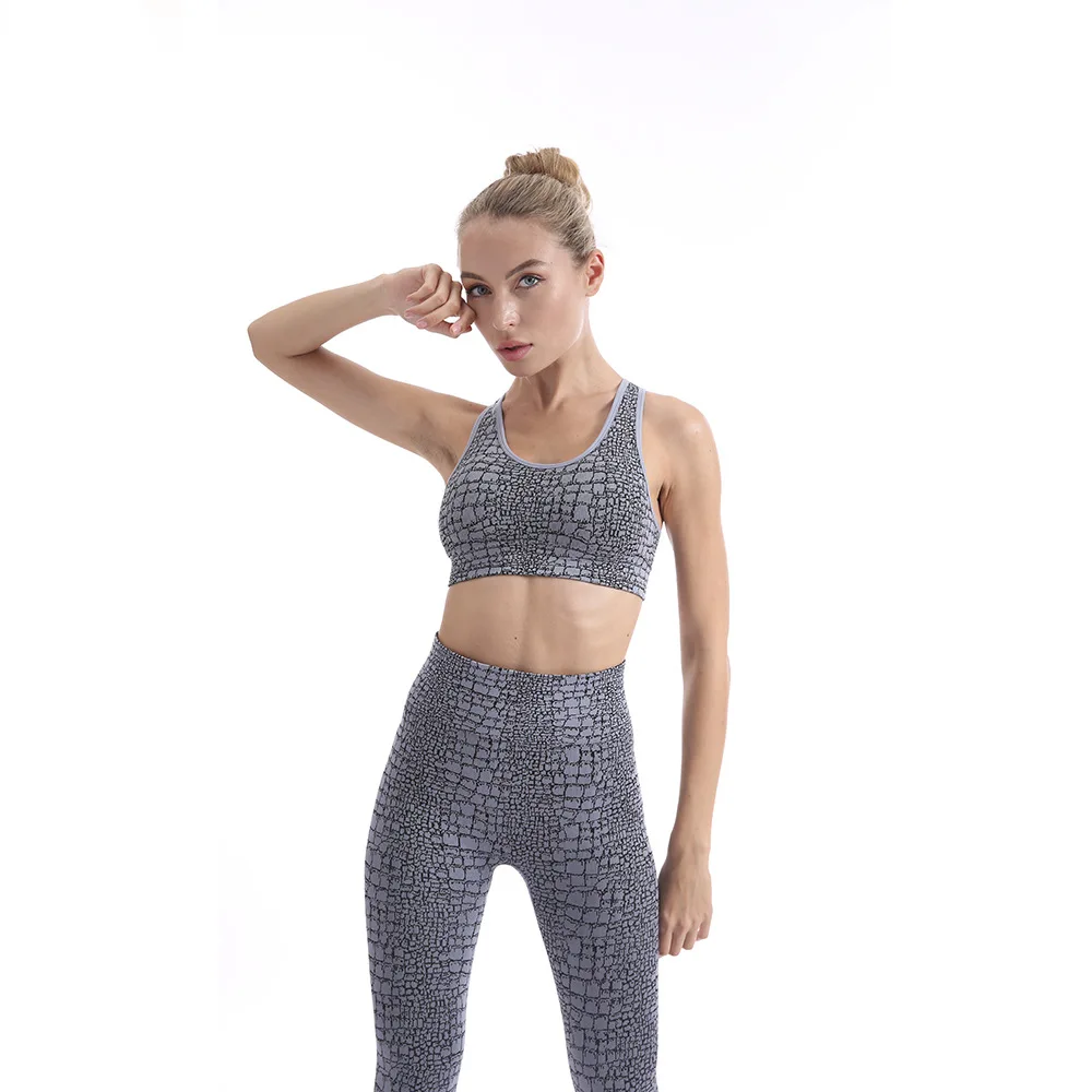 

Custom Design Yoga Wear Sets Women Fitness Clothing Sportswear Gym Leggings Yoga Suits, Black,grey,yellow