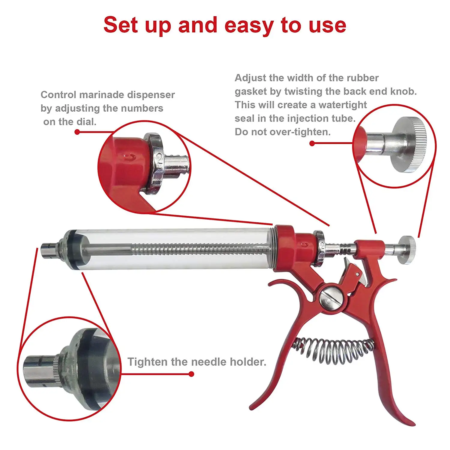 Pistol Grip Syringe Meat Injector Pork Brine Injector Buy Pistol Grip