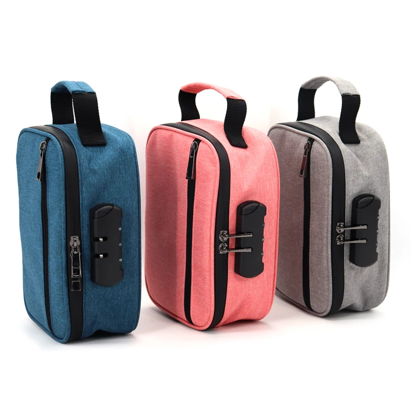 

Custom Travel Odor Proof Storage box Premium Carbon Lined Smell Proof Bag Case, Customized color