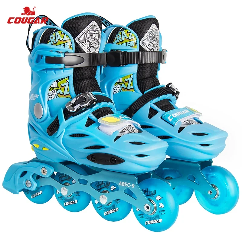 

2022 Cougar Professional Pink Blue Kids Women Inline Freestyle Skates Good Quality