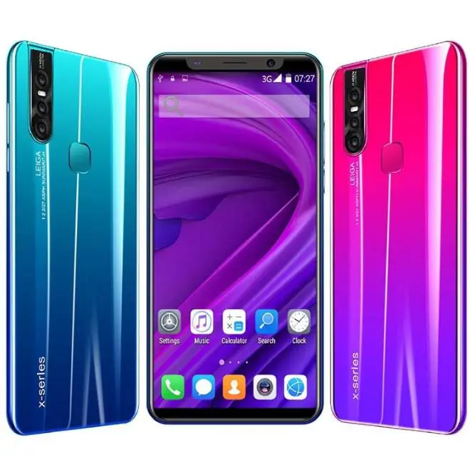 

Hot sales Dual Sim Cellphones Lowest Price X27 Mobile Android Smartphone 4GB+64GB Smart Mobile Phones, Black,red,blue