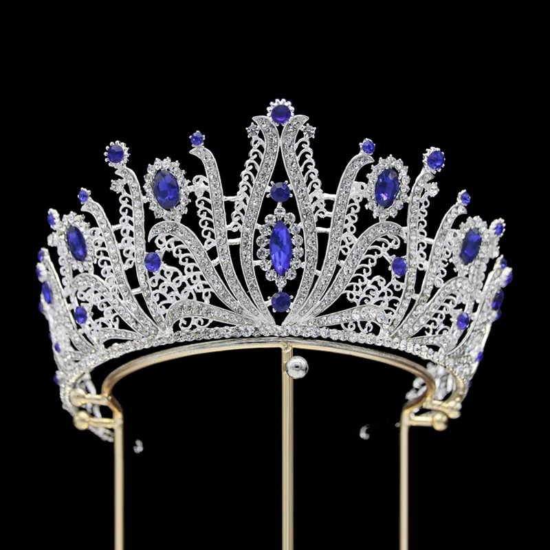 

Baroque Crystal Princess Wedding Tiara Crown Alloy Bridal Headwear Accessoire Rhinestone Coronas Decorativas De Metal Diadem