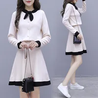 

New Arrival elegant high quality women slim fit top and skirt twin set