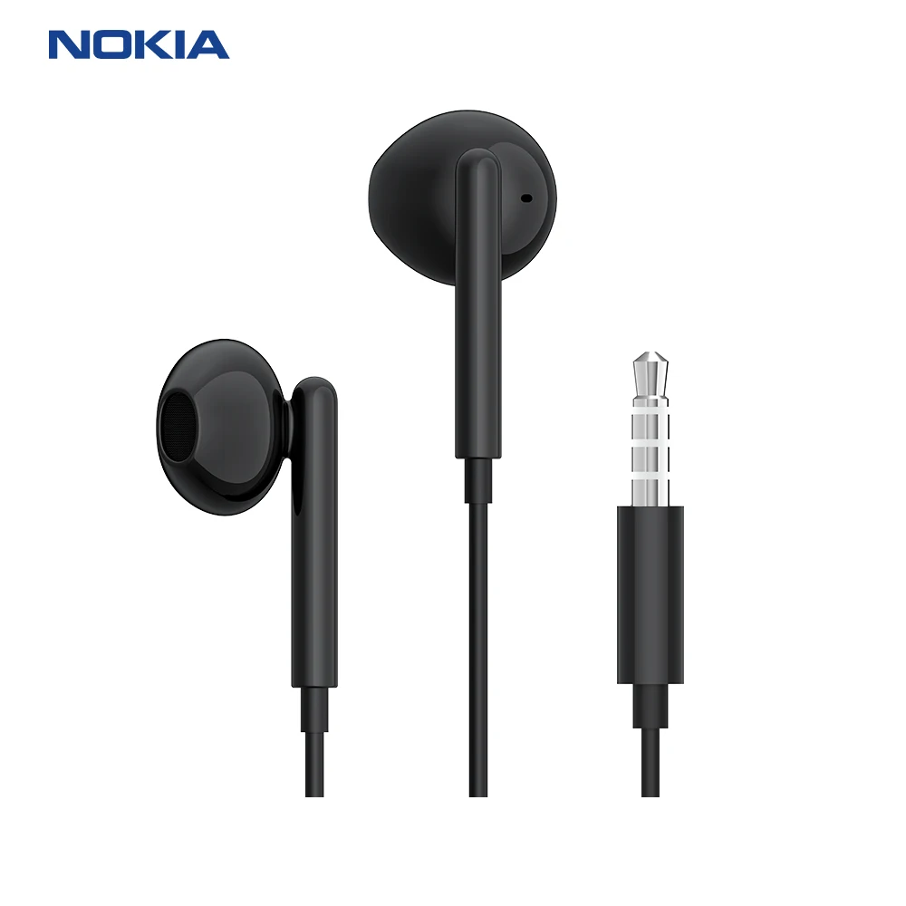 

Nokia Original Sound Earphones With Microphone Wired headset 3.5mm audio earbuds For Iphone Samsung LG, Black, white