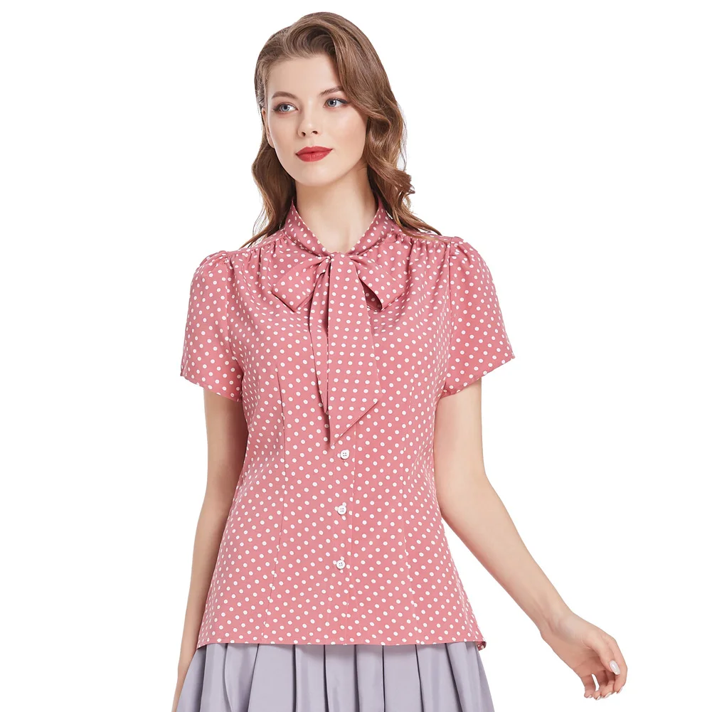 Belle Poque Women's Polka Dots Shirt Tops