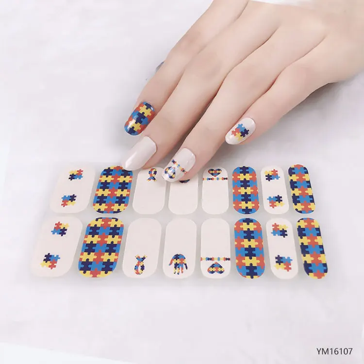 

Newest colors English Letter Adhesive nail products salon cosmetics nail supplies cricut holiday gloss polish nail stickers wrap, Colorful