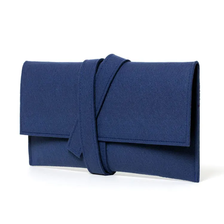 

Full Color Mini Woman Hand Bag Grey Felt Ladies Clutch Bag, Blue, red, gray, green, purple
