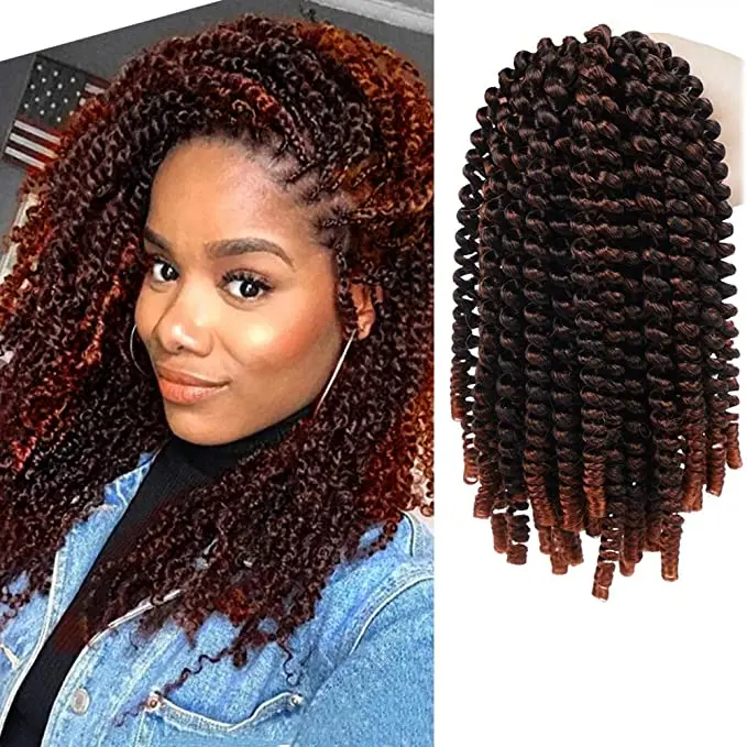 

Hot sell 8' spring twist Crochet Braids braid twist spring twist hair 12 inches