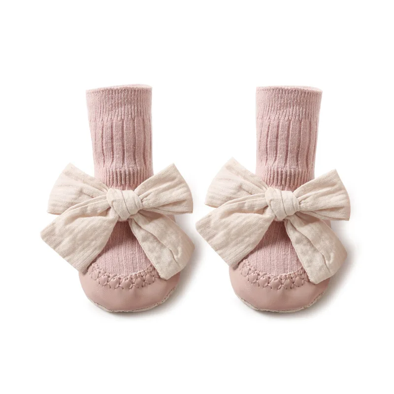 

Hot Selling Cotton Anti Slip Princess Sock Baby Shoe Socks
