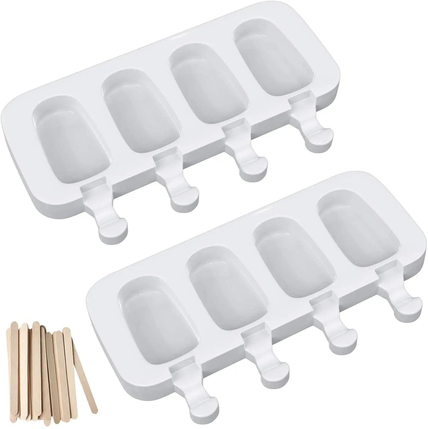 

Ice Cream Mould Ice Cube Tray Popsicle Barrel Diy Mold Silicone Ice Cream Mold with Popsicle Stick