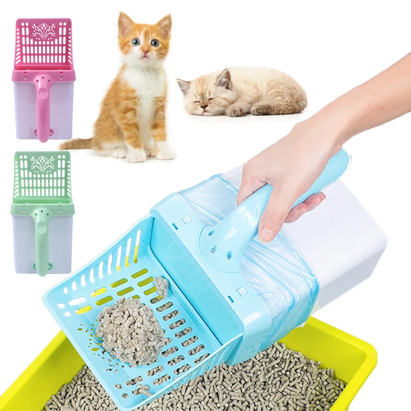 

2022 new convenient removable pet cat litter shovel pet cat and dog toilet cleaning tool cat litter cleaning shovel, Pink/blue/gray/green