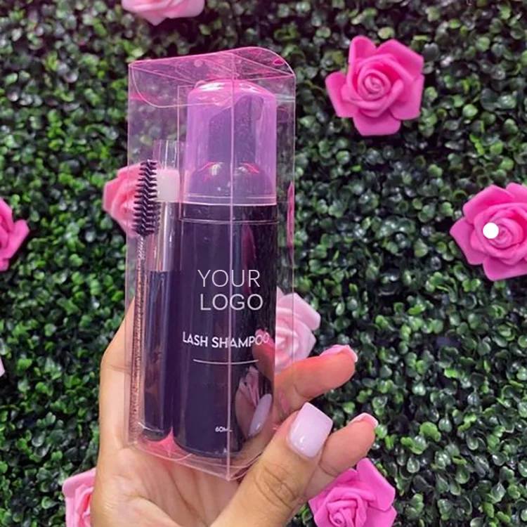 Private Label Lash Foam Cleanser Vegan Oem Eyelash Extension Shampoo 30ml 60ml Lashshampoo With Brush