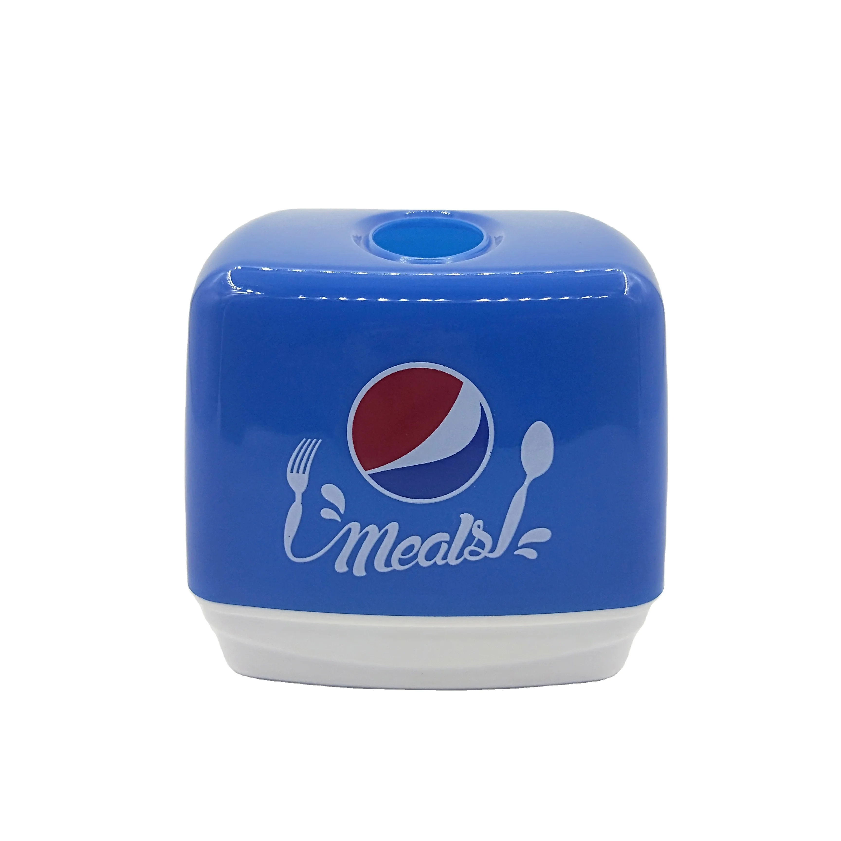 

Blue square shape plastic tissue boxes,Restaurant Napkin Holder, Any color