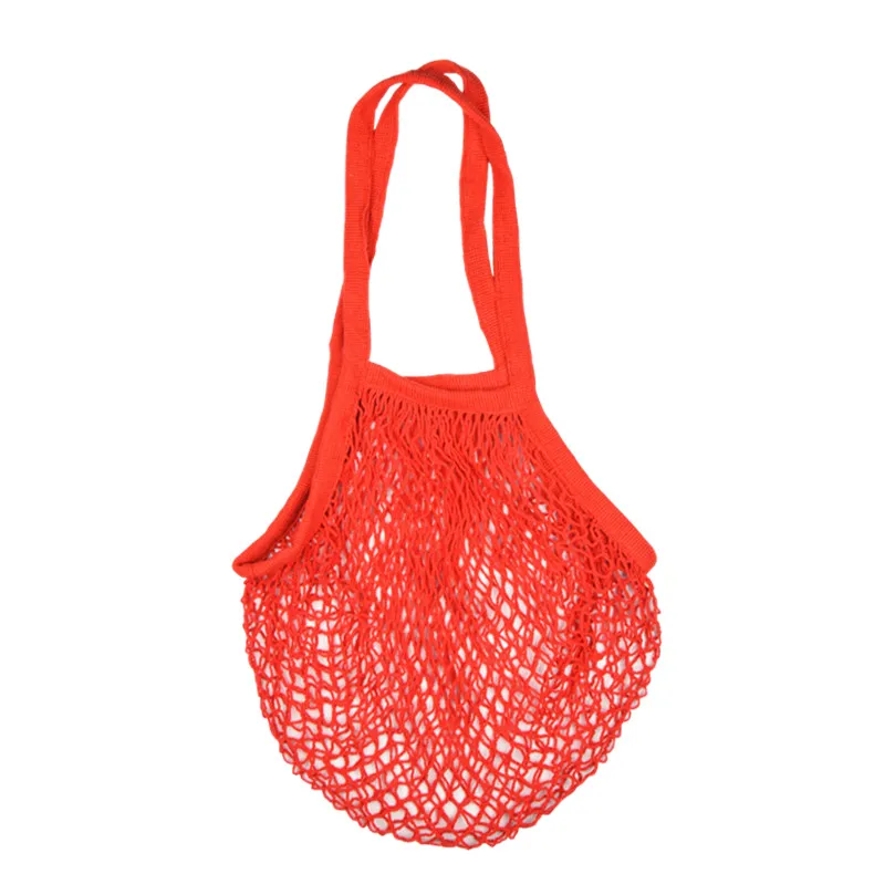 

Washable Mesh Fruit Vegetable Reusable Cotton Net Shopping Bag, Customized color