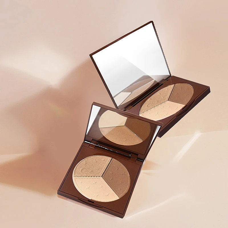 

Cosmetics wholesale foundation Three colors powder Facial contour powder girl shading bronzer powder