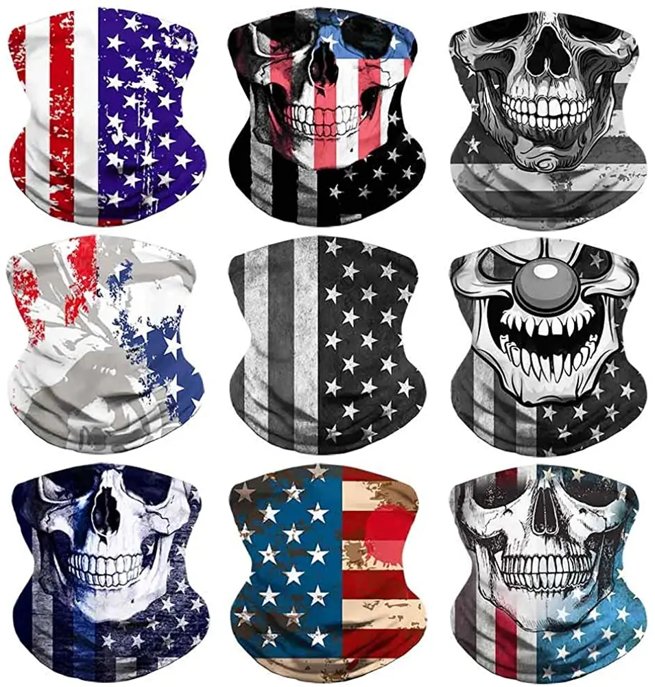 Seamless Ice Silk Fabric Bandanas Magic Tubular Bandana Scarf With