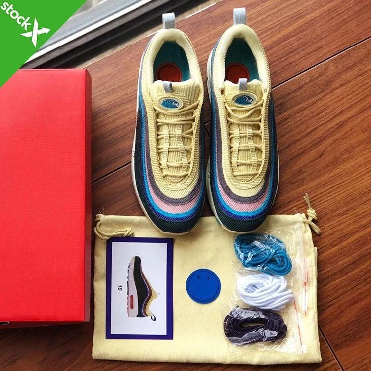 

colorful air 97 Sean Wotherspoon  size air cushion rainbow trainers, Black
