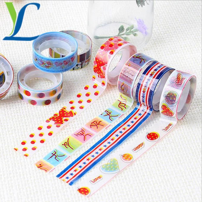 

DIY Colour Printing Chinese style Gift Wrapping Printed Packaging Cute Bright Tape