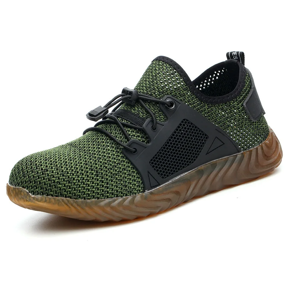 

fancy summer light weight esd good prices safety work shoes for sale, Green