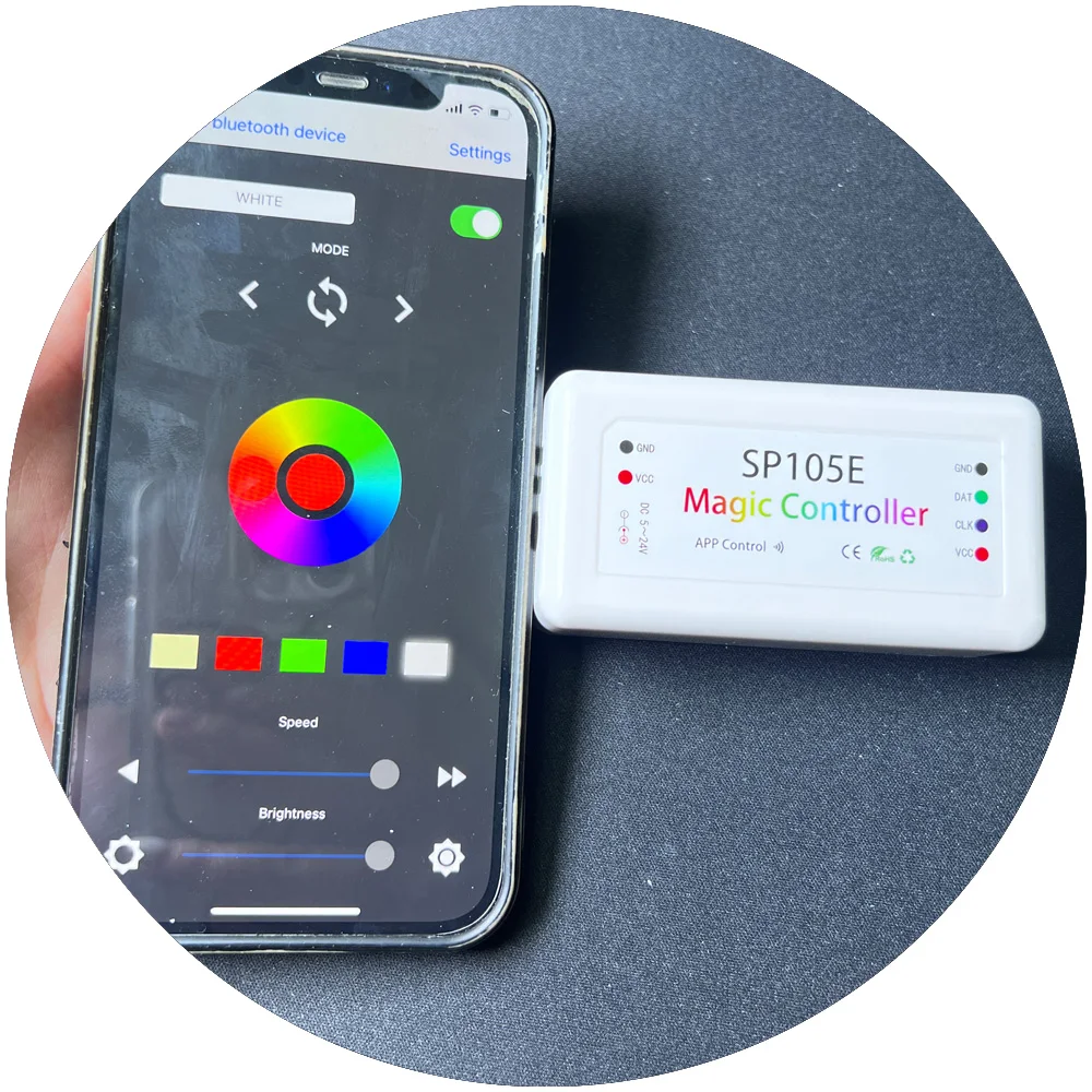 Magic Controller Led Strip Lights with Remote and App Control with Bluetooth Function Dimmer Switch for Magic Light Strips Led
