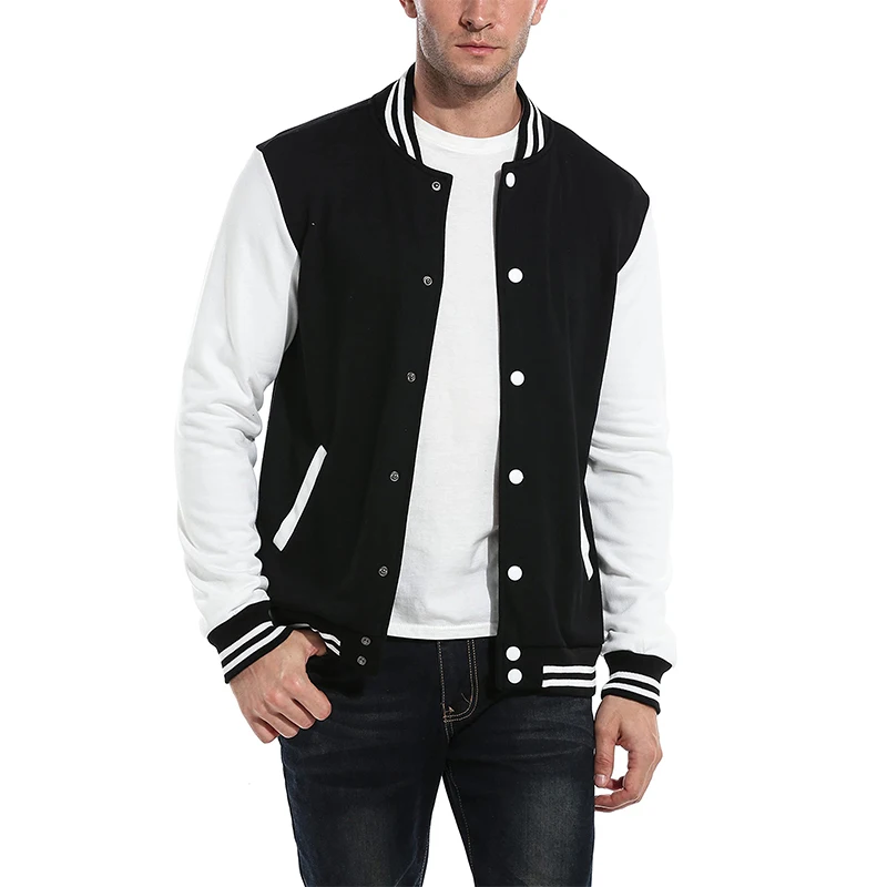 

hip hop fashion streetwear oversized jacket custom Embossed logo bear patch Cotton Letterman baseball uniform men varsity jacket